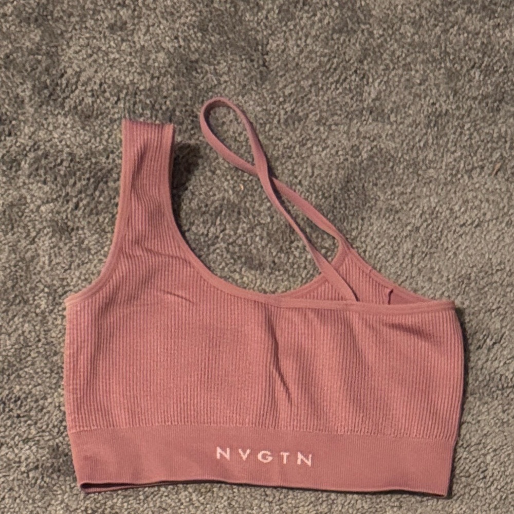 NVGTN mauve pink sports bra